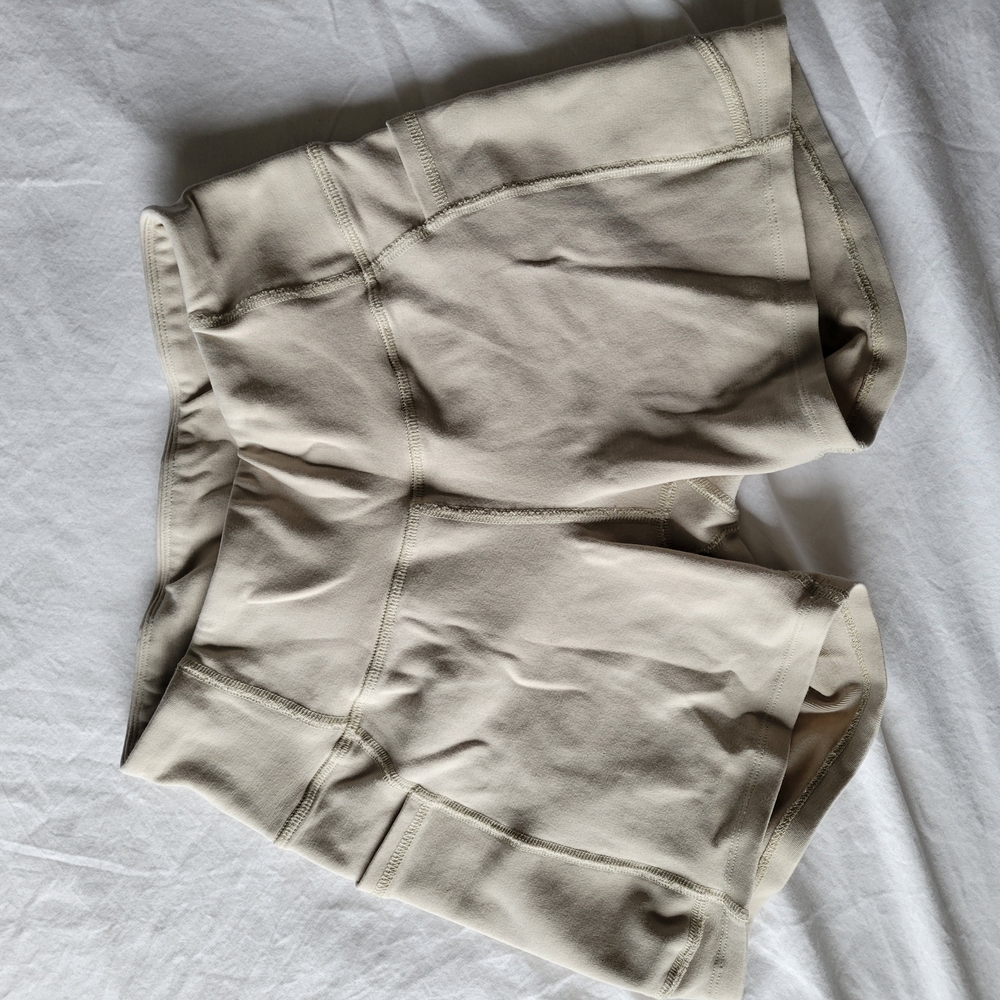 Tan Lightweight Bike Shorts Organic Cotton XS HAPPY EARTH